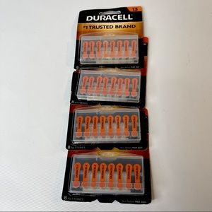 4 Pack Duracell Size 13 Hearing Aid Batteries DA13B8ZM exp 03/2023 One Pk 3/21